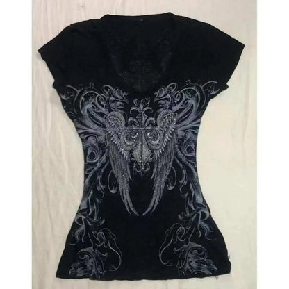 y2k top viral swaggy black