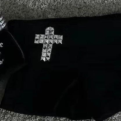 low rise black mini y2K viral shorts