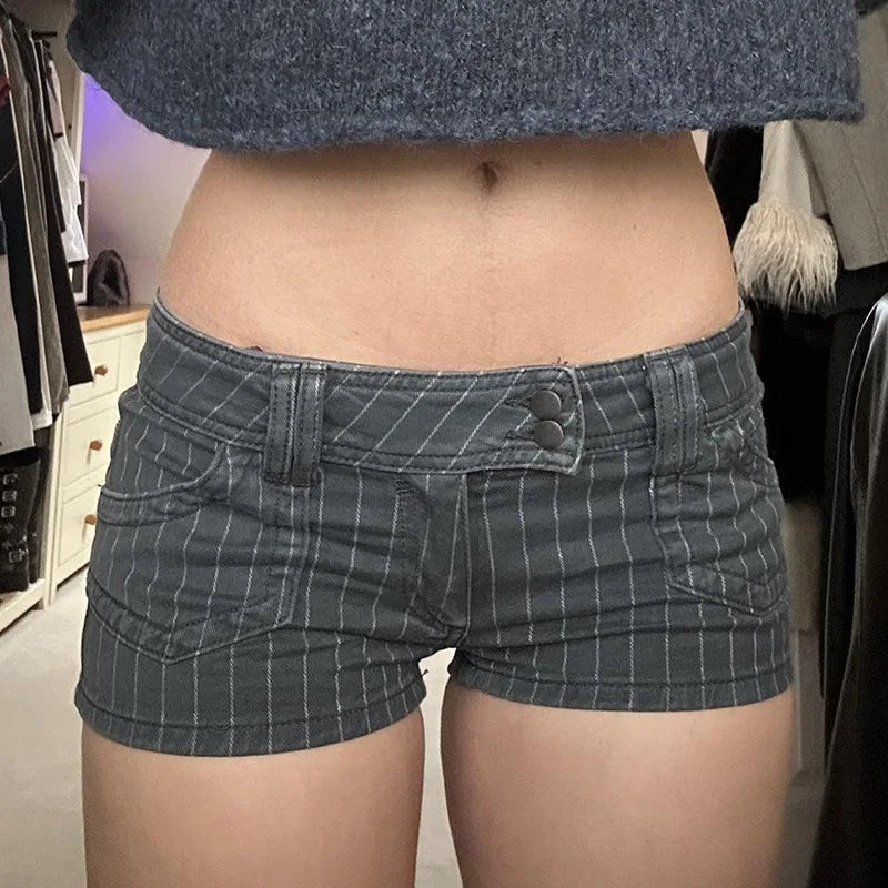 trendy low rise black y2K viral comfy shorts